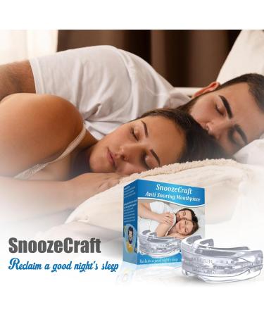 SnoozeCraft Anti Snoring Devices Stop Snoring Solution Snoring Mouth Guard for grinding teeth at night Anti snoring Mouthpiece Night Snore Guard Bruxism and Snore stopper Anti Ronflement Mouthguard - Buy Online on GoSupps.com