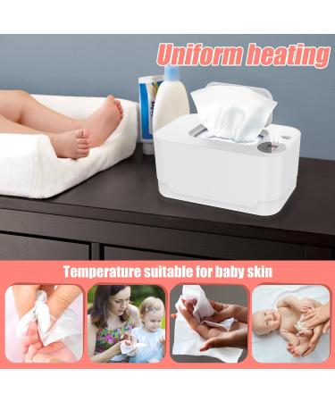 Adjustable Baby Wipe Warmer with Thermostat - Prevent Dry Wipes | USB Powered for Car and Home | White Baby Nursery Essential - Buy Online on GoSupps.com