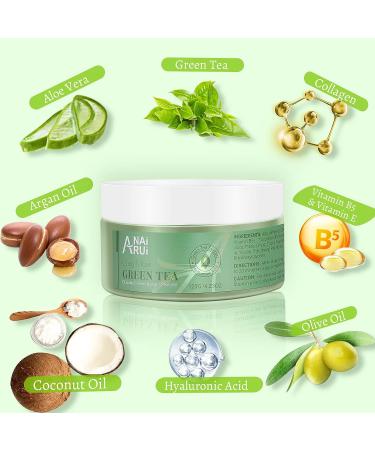 ANAI RUI Green Tea Clay Mask for Poreless Cleanse, Blackhead Remover with Kaolin, Aloe & Collagen - Pore Minimizer, Hydrating Face Mask 4.05OZ - Buy Online on GoSupps.com