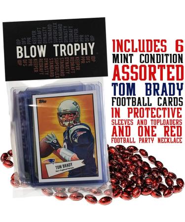 Tom Brady Football Card Bundle - Set of 6 Assorted Cards from Buccaneers, Patriots & Wolverines | Super Bowl Champion QB | With Sleeve & Toploader - Buy Online on GoSupps.com