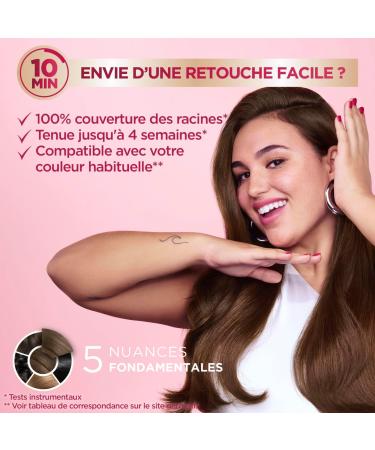 Garnier Color Shampoo Retouch Permanent Hair Color Chestnut - 100% Grey Coverage - Lasts Up to 4 Weeks - Buy Online on GoSupps.com