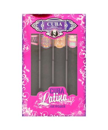 Cuba Cuba Latino Collection Women 4 Pc Gift Set 1.17oz Cuba Copacabana EDP Spray 1.17oz Cuba Maya EDP Spray 1.17oz Cuba Carnaval EDP Spray 1.17oz (Cha-2549) - Buy Online on GoSupps.com