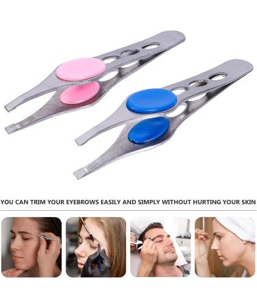 Fomiyes 8-Piece Stainless Steel Eyebrow Clip Set - Sloping & Pointed Tweezers for Makeup & Eyelash Extensions - Rustproof & Durable - Buy Online on GoSupps.com