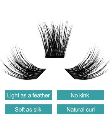 D Curl Cluster Lashes 0.07mm 8-16mm Mixed DIY Lash Extensions - Soft and Wispy Reusable Eyelash Clusters (FD-D18-0.07-D8-16) - Buy Online on GoSupps.com