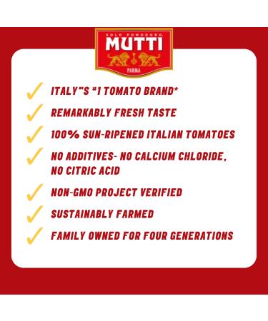 Mutti Baby Roma Tomatoes (Datterini) 14 oz. | 12 Pack - Italy's #1 Brand | Fresh Taste for Cooking | Canned, Vegan & Gluten-Free | No Additives | 14 oz (Pack of 12) - Buy Online on GoSupps.com