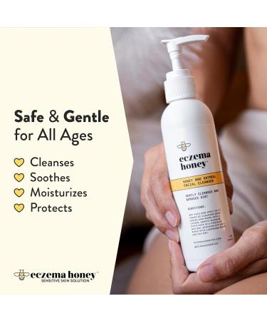 ECZEMA HONEY Oatmeal Facial Cleanser Bundle - Soothing Cream for Sensitive & Dry Skin - Cruelty Free - Buy Online on GoSupps.com