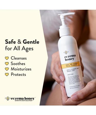 Eczema Honey Oatmeal Facial Cleanser - Gentle Daily Face Wash for Dry, Itchy, Sensitive Skin (6 Oz) - Buy Online on GoSupps.com