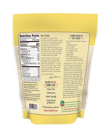 Bob's Red Mill Almond Blanched Flour 32 oz Pack of 2 - 2 lb Each - Buy Online on GoSupps.com