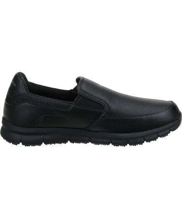 Skechers Men's Nampa-Groton Food Service Shoe 10.5 Wide Black - Slip-Resistant Work Shoe - Buy Online on GoSupps.com