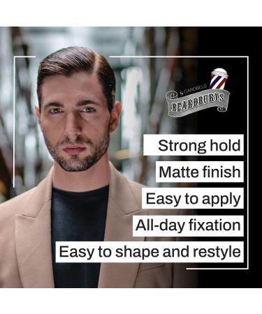 Hair Styling Matte Clay for Men - Medium Hold Long Lasting Matte Finish | Barber Grade 3.5 Fl Oz - Buy Online on GoSupps.com