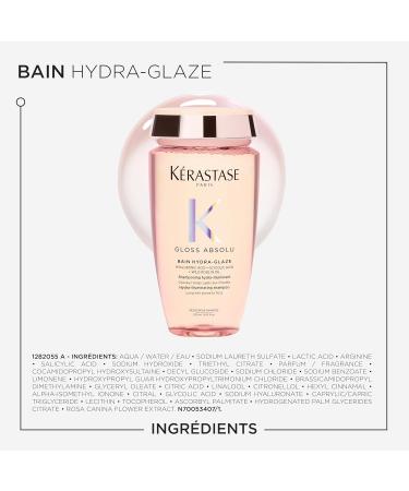 K RASTASE Gloss Absolu -Bain Hydra-Glaze -Shampoing Cheveux Ternes - Brillance -Shampoing Hydra-Illuminant - Acide Hyaluronique Acide Glycolique & Rose Sauvage - Cheveux Longs & Sujets aux Frisottis Format 250ml - Buy Online on GoSupps.com