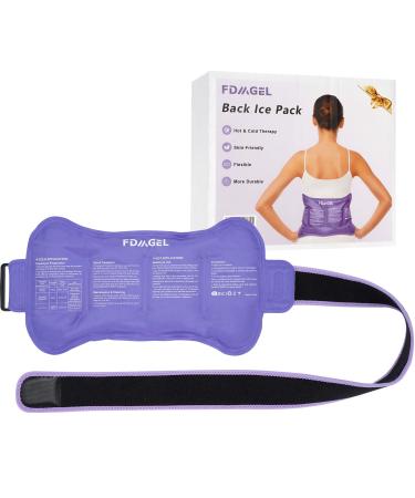 FDMGEL Ice Pack for Injuries Reusable Flexible Gel Ice Wrap for Lower Back Shoulder Knee Arm Leg Cold & Hot Compress Therapy for Muscle Spasm Spinal Injuries Abdominal Cramps Back Surgery For Back
