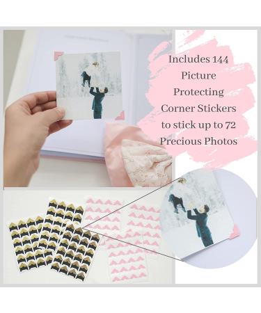 Rayne Baby Princess Memory Book Kit | Baby Journal Scrapbook with Keepsake Box, Pouches & Boho Milestone Stickers | Girl Baby Album | Perfect Princess Baby Gift - Buy Online on GoSupps.com