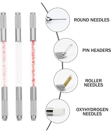 NUOBESTY Lot de 3 Stylos Sourcils Double Pointe en Cristal Crayons de Microblading Manuels Multifonctions Couleurs Assorties Outils de Maquillage Pr cis pour Dessin et Tatouage des - Buy Online on GoSupps.com