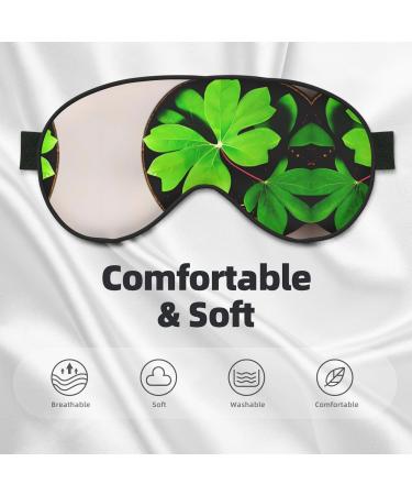 Buy SSIMOO St Patricks Day Leaves Sleep Mask - Adjustable Breathable & Fashionable Eye Mask for Comfortable Sleep - International Shipping Available - Buy Online on GoSupps.com