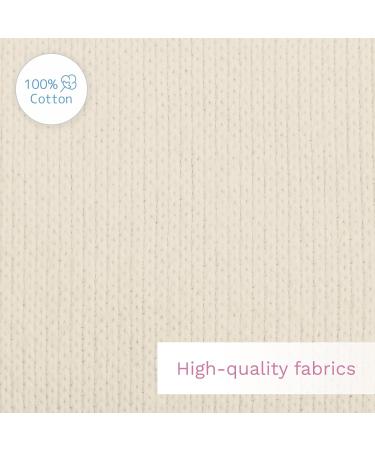 Fitted Oval Sheet - 100% Cotton Jersey in Cream | Soft & Durable | International Shipping - Buy Online on GoSupps.com