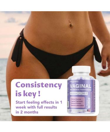 Vaginal Moisturizer Capsules - Kacip Fatimah & Manjakni for Muscle Tone | Vegan USA Made - 60 Capsules - Buy Online on GoSupps.com