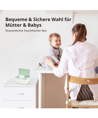 Premium Wet Wipes Box for Baby | Beige Damp Cloth Storage | Ideal for Home & Office - Buy Online on GoSupps.com