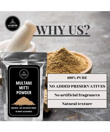 Naturevibe Botanicals Multani Mitti Powder 5lb | Fuller's Earth Face Mask & Skincare - 100% Natural & International Shipping - Buy Online on GoSupps.com