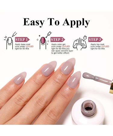 Imiti Beige Glitter Gel Nail Polish 15ml - Soak Off LED UV Shimmering Sparkle | DIY Nail Art Kit for Women & Girls - Buy Online on GoSupps.com