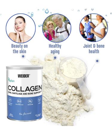 Weider Collagen with Hyaluronic Acid, Magnesium & Vitamin C - 100% Peptan, Zero Fat, Zero Sugar, Keto - Buy Online on GoSupps.com