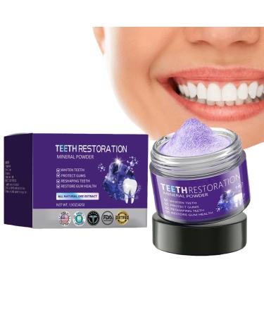 Yelewy Mineral teeth whitening powder 40g (pack of 1) freshens breath