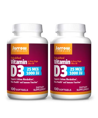 Jarrow Formulas Vitamin D3 Cholecalciferol 1000 IU 100 Softgels