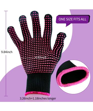 Heat Resistant Curling Iron Glove & Mat Set for Safe Hair Styling - Buy Online on GoSupps.com