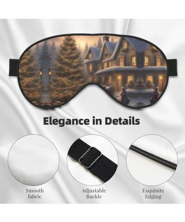 SSIMOO Merry Christmas Ultra-Soft Light-Blocking Eye Mask for Comfort & Restful Sleep International Shipping Available - Buy Online on GoSupps.com