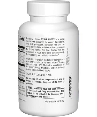 Planetary Herbals Stone Free 820mg Herbal Support for Kidney & Gallbladder - 180 Tablets - Buy Online on GoSupps.com