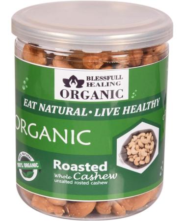 Blessfull Healing Organic Natural Vegan Unsalted Roasted Whole Cashew Nuts Crunchy Kaju 250 Gram - Buy Online on GoSupps.com