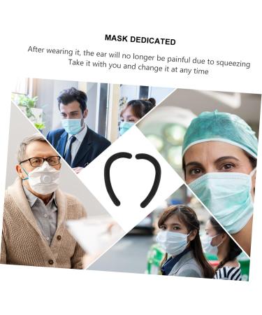 Buy Healeeved 20 Pair Anti-Snag Silicone Earring Protectors Soft Ear Bruise Relief Glasses Ear Pads & Earmol Hooks (1 Pack) - Black - Buy Online on GoSupps.com
