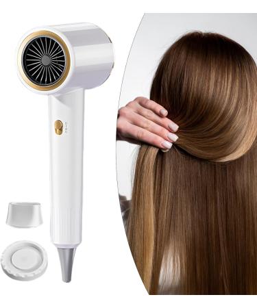 Milageto Hair Dryer Ionic Blow Dryer with Diffuser 2400W Home Salon Traveling Use Adjustable Heat Settings Powerful Fast Dry Low Noise white - Buy Online on GoSupps.com