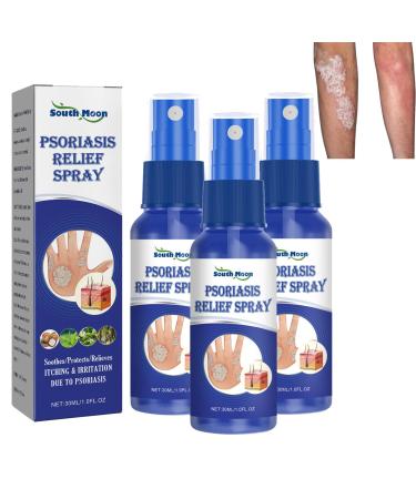 South Moon Psoriasis Repair Spray Kolmax Psoriasis Relief Spray Professional Psoriasis Treatment Spray Treatment for Plaque Psoriasis Psoriasis Treatment for Skin (3PCS)