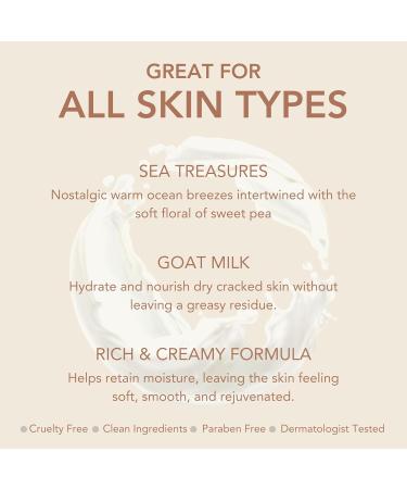 Dionis Goat Milk Skincare Set Sea Treasures Scented Lotion Travel Cream Liquid Shower Cr me & Soap Bar Ultra Moisturizing Goat Milk Formula for Dry Skin Cruelty-Free Paraben-Free Made in the - Buy Online on GoSupps.com