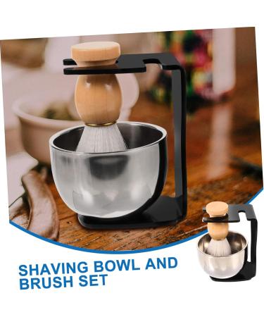 Frcolor Men's Beard Shaving Set - Razor Brush Mug & Bowl for Precision Grooming | International Shipping Available - Buy Online on GoSupps.com