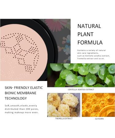 Ownest Mushroom Head Air Cushion BB Cream Concealer | Moisturizing & Brightening Makeup Base - Buff Beige - Buy Online on GoSupps.com