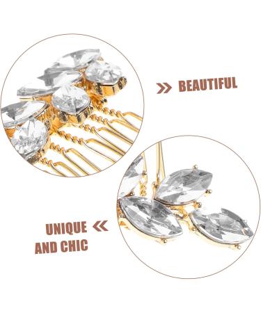 minkissy sparkly hair clip hairpin comb hair accessories Diamond hair comb hair combs for women decorative women's European and American hair combs for women Zinc alloy - Buy Online on GoSupps.com