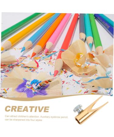 FOMIYES 3pcs Eyebrow Sharpening Tool Eyebrow Pen Colored Pencil Eyebrow Pencil Sharpener Card Slot Goldenx3pcs 4.5x2cmx3pcs - Buy Online on GoSupps.com
