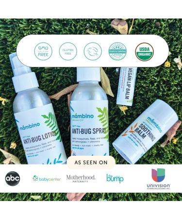 Mambino Organics Anti-Bug Lotion DEET-Free Organic Bug Repellent with Essential Oils Nourishing Travel-Size Lotion for Babies Kids Adults Safe for Camping Outdoors & Sensitive Skin 4oz 4 Ounce (Pack of 1) - Buy Online on GoSupps.com
