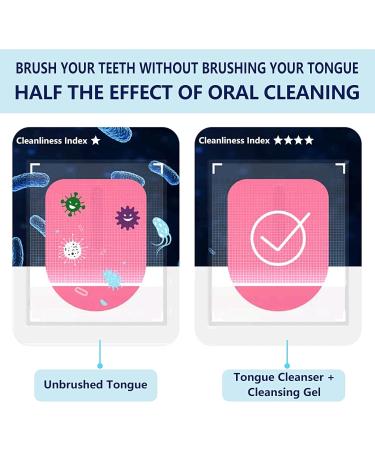 Tongue Cleaner & Scraper Set | Tongue Cleaning Gel 50g + Brush for Fresh Breath | Eliminate Bad Breath - International Shipping - Buy Online on GoSupps.com