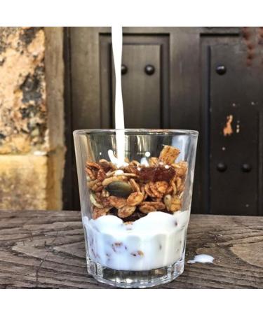 Granola au Chocolat Blanc et Fraises sans Gluten 1 5 kg - Cuit l'Huile d'Olive Vierge Extra - Produits Naturels - Production 100% Artisanale - Emballage Recyclable - La Newyorkina - Buy Online on GoSupps.com