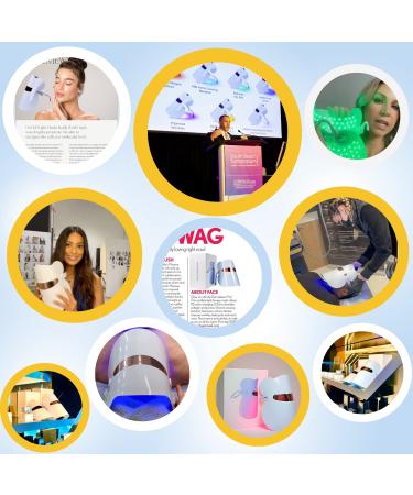Dermabeam Pro LED Light Therapy Mask - 115 LEDs, 7 Colors, Anti-Wrinkle, Skin Rejuvenation, Cordless - Facial Red Light Therapy for Face - Infrared Skin Care Treatment - Gift for Her Mom Wife - Buy Online on GoSupps.com