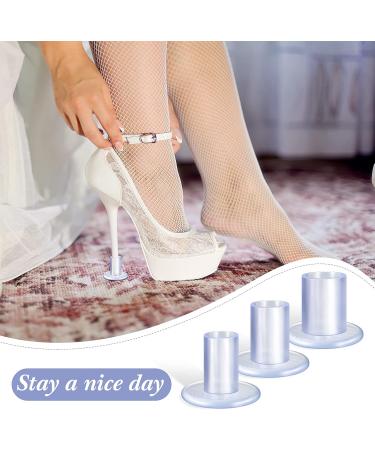 6 Pairs High Heels Protector - Transparent Shoe Stoppers for Women | Wedding & Outdoor Use - 3 Sizes Available - Buy Online on GoSupps.com