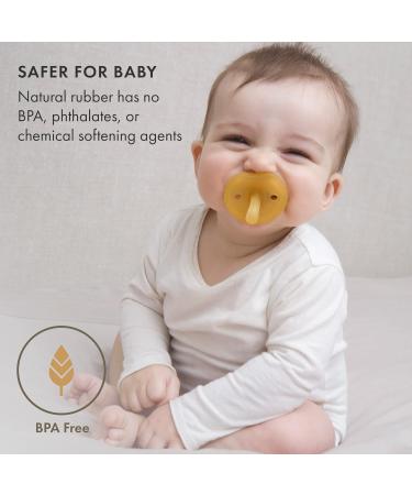 Natursutten Pacifier 6-12 Months - 1-Pack | Original Orthodontic Nipple, Natural Rubber, BPA-Free | Safe & Soft for Breastfeeding Babies | Made in Italy - Buy Online on GoSupps.com