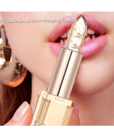  JIAOY Transfer-proof color-changing lipstick color-changing lip balm smart chameleon effect crystal flower lipstick long-lasting moisturizing lip balm (1 pc) - Buy Online on GoSupps.com