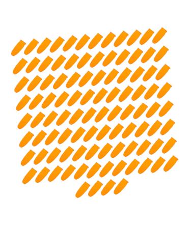 FRCOLOR 100pcs Finger Cots Anti Slip Fingertips Sleeves Fingertip Covers Mitts Thumb Caps Small Travel Mirror Anti Static Finger Sleeves Emulsion Particles Orange 6.5X2.4X0.5CM