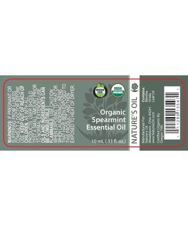 Best Spearmint Essential Oil Pure Certified Organic Therapeutic Grade 10ml - Buy Online on GoSupps.com