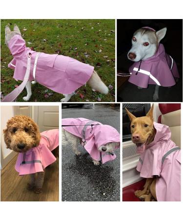 Shop Ocsoso Waterproof Dog Coat with Hood - Adjustable Rain Jacket for Large Dogs Puppies & Cats - Blue XXL - Buy Online on GoSupps.com