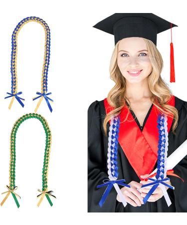 OralGos Elegant Double Layered Graduation Pendant Necklace - Green/White Wreath Honor Rope for Graduation  - Buy Online on GoSupps.com